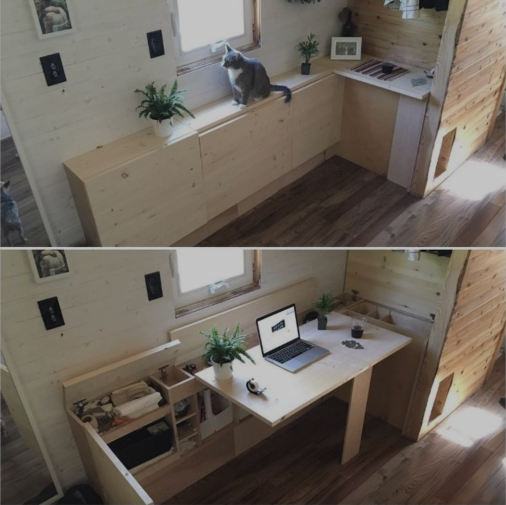 Foldable Desk Tiny Home