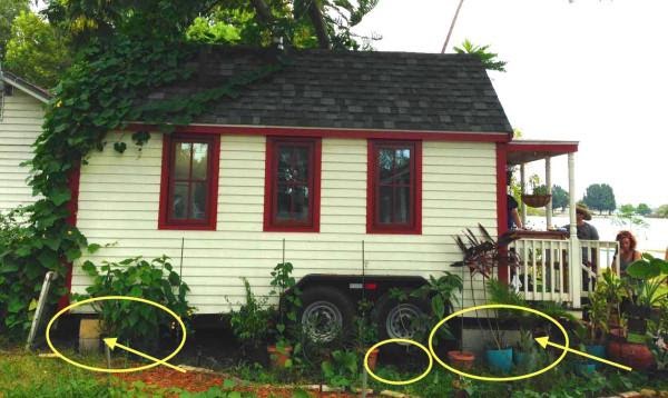 Tiny House With Signs