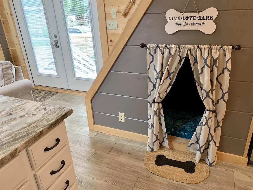 Tiny Dog House Under Stairs