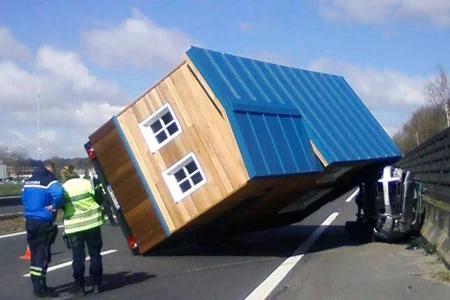 Tipped Over Tiny House