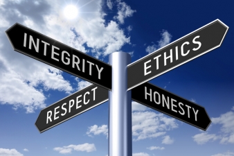 Integrity Crossroad Sign